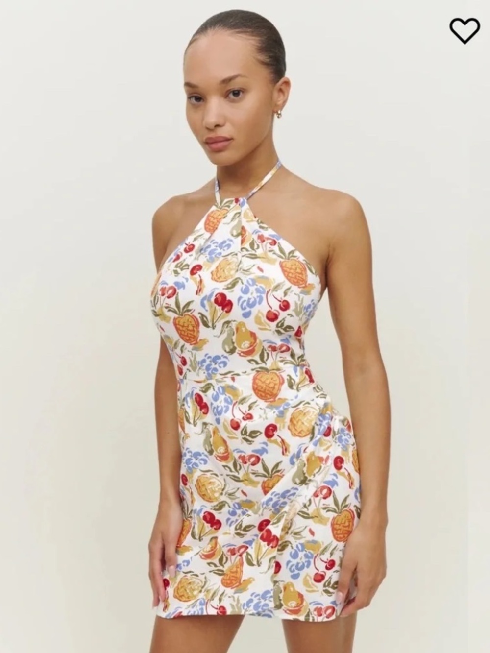 Reformation Dory Linen dress in Fruit Cocktail